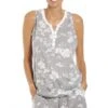 Camille Womens Lightweight White Floral Grey Short Pyjama Set -Camille Sales Store camille womens lightweight white floral grey short pyjama set p3872 59701 medium
