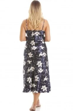 Camille Womens Lilly Floral Navy Satin Chemise 9 Camille Womens Lilly Floral Navy Satin Chemise -Camille Sales Store camille womens lilly floral navy satin chemise p3656 44041 medium