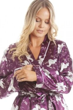 Camille Womens Lily Floral Plum Print Long Length Wrap -Camille Sales Store camille womens lily floral plum print long length wrap p3661 44189 medium
