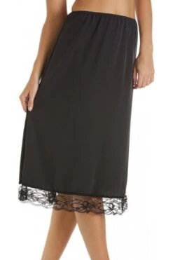 Camille Womens Lingerie Black Lace Hemline 26'' Half Underslip -Camille Sales Store camille womens lingerie black lace hemline 26 half underslip p499 1956 medium