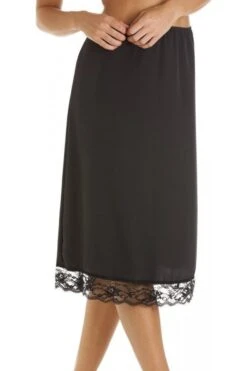 Camille Womens Lingerie Black Lace Hemline 26'' Half Underslip -Camille Sales Store camille womens lingerie black lace hemline 26 half underslip p499 1957 medium