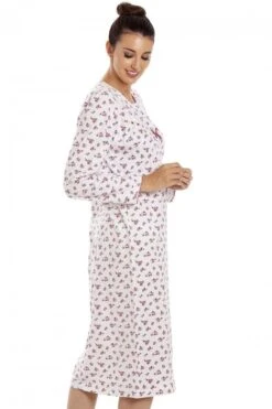 Camille Womens Long Sleeved Nightdresses