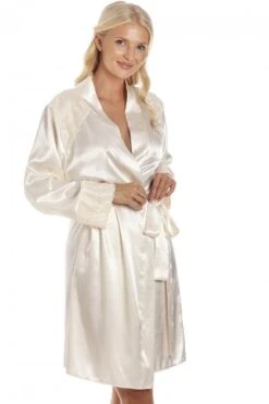 Camille Womens Luxury Cream Short Satin Wraps -Camille Sales Store camille womens luxury cream short satin wraps p3905 54152 medium