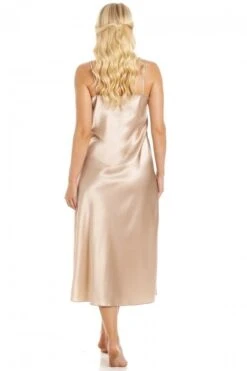 Camille Womens Luxury Mocha Thin Strap Lace Satin Chemise -Camille Sales Store camille womens luxury mocha thin strap lace satin chemise p3921 54032 medium