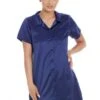 Camille Camille Womens Luxury Plain Satin Nightshirts