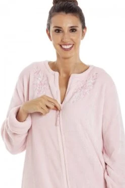 Camille Womens Luxury Soft Fleece Pink Housecoat -Camille Sales Store camille womens luxury soft fleece pink housecoat p3467 35821 medium