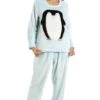 Camille Womens Mint Supersoft Fleece Penguin Character Pyjama Set -Camille Sales Store camille womens mint supersoft fleece penguin character pyjama set p3512 36528 medium