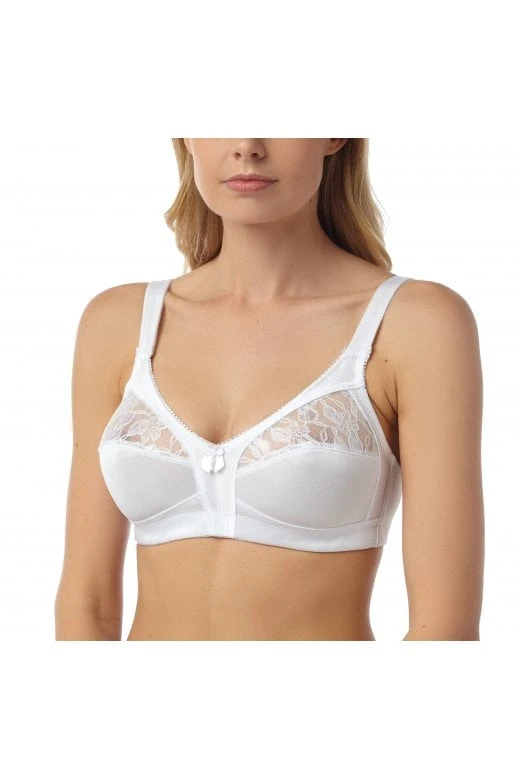 Camille Camille Womens Non Wired White Bra
