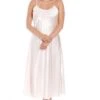Camille Womens Peach Long Thin Strap Satin Chemise -Camille Sales Store camille womens peach long thin strap satin chemise p3917 54723 medium