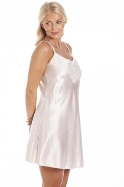 Camille Womens Peach Short Thin Strap Satin Chemise 9 Camille Womens Peach Short Thin Strap Satin Chemise -Camille Sales Store camille womens peach short thin strap satin chemise p3902 54095 medium