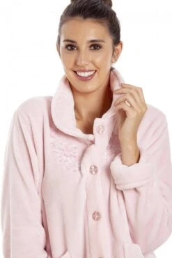 Camille Camille Womens Pink Button Bed Jacket -Camille Sales Store camille womens pink button bed jacket p3469 35858 medium