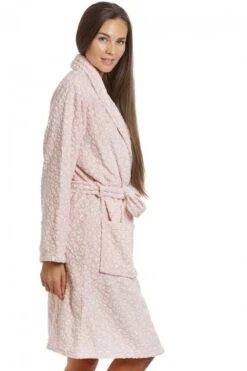Camille Womens Pink Leopard Print Bathrobe -Camille Sales Store camille womens pink leopard print bathrobe p3620 56193 medium