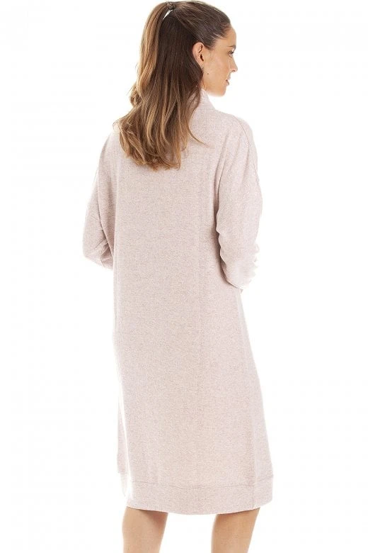 Camille Womens Pink Marl Comfy Fit Hacci Lounger 4 Camille Womens Pink Marl Comfy Fit Hacci Lounger - Image 2