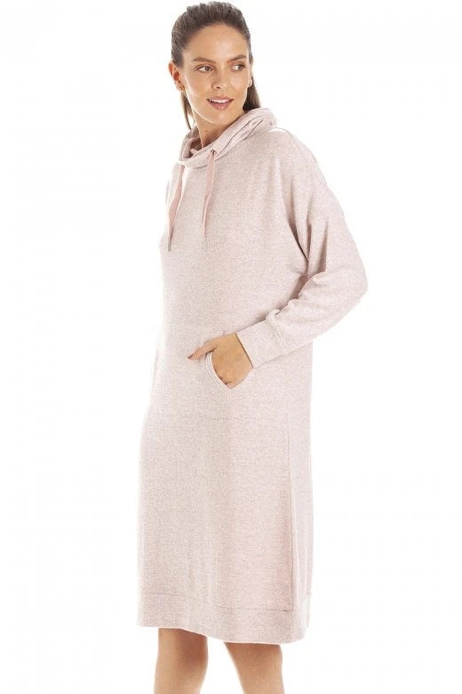 Camille Womens Pink Marl Comfy Fit Hacci Lounger 6 Camille Womens Pink Marl Comfy Fit Hacci Lounger - Image 4