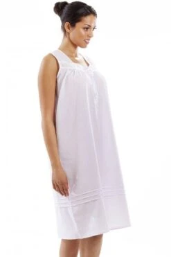 Camille Camille Womens Pink Polka Dot White Sleeveless Nightdress -Camille Sales Store camille womens pink polka dot white sleeveless nightdress p3796 47951 medium