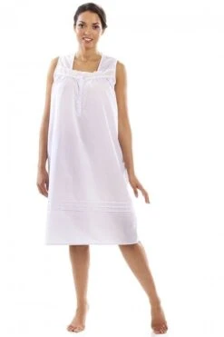 Camille Camille Womens Pink Polka Dot White Sleeveless Nightdress -Camille Sales Store camille womens pink polka dot white sleeveless nightdress p3796 47953 medium