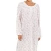 Camille Womens Pink Rose Print Long Sleeve Nightdress -Camille Sales Store camille womens pink rose print long sleeve nightdress p3282 25720 medium