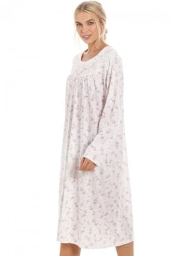 Camille Womens Pink Rose Print Long Sleeve Nightdress 12 Camille Womens Pink Rose Print Long Sleeve Nightdress -Camille Sales Store camille womens pink rose print long sleeve nightdress p3282 25722 medium