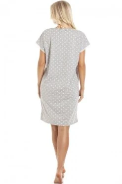 Camille Womens Polka Dot Short Sleeved Grey Nightdress 10 Camille Womens Polka Dot Short Sleeved Grey Nightdress -Camille Sales Store camille womens polka dot short sleeved grey nightdress p3605 42058 medium