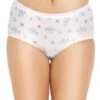 Camille Camille Womens Printed Three Pack Cotton Maxi Briefs