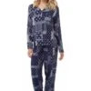 Camille Camille Womens Printed Viscose Pyjama Set Navy -Camille Sales Store camille womens printed viscose pyjama set navy p3743 46575 medium