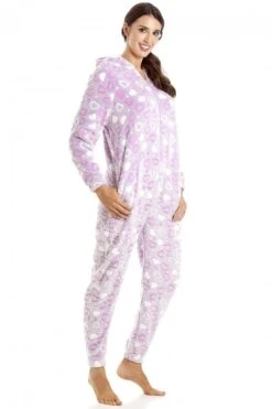 Camille Camille Womens Purple Heart Onesie