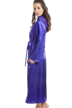 Camille Womens Purple Luxury Satin Dressing Gown -Camille Sales Store camille womens purple luxury satin dressing gown p2904 17547 medium