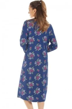 Camille Womens Raspberry Floral Print Spandex Knee Length Long Sleeve Nightdress -Camille Sales Store camille womens raspberry floral print spandex knee length long sleeve nightdress p3646 43572 medium
