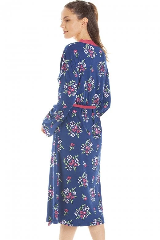 Camille Womens Raspberry Floral Print Spandex Knee Length Wrap 5 Camille Womens Raspberry Floral Print Spandex Knee Length Wrap - Image 3