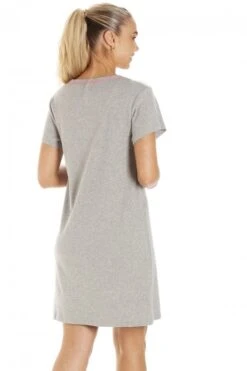 Camille Womens Short Sleeve Light Grey Pug Nightdress -Camille Sales Store camille womens short sleeve light grey pug nightdress p3767 49712 medium