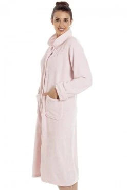 Camille Womens Soft Pink Button Up Housecoats 10 Camille Womens Soft Pink Button Up Housecoats -Camille Sales Store camille womens soft pink button up housecoats p3485 36071 medium