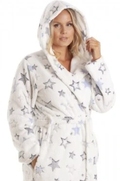Camille Womens Star Burst Hooded Dressing Gown -Camille Sales Store camille womens star burst hooded dressing gown p3665 44309 medium