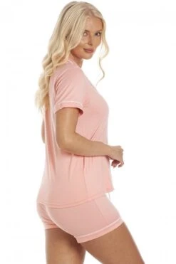 Camille Womens Stylish Coral Pink Short Pyjama Set -Camille Sales Store camille womens stylish coral pink short pyjama set p3775 53757 medium