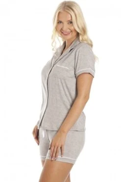 Camille Womens Stylish Light Grey Short Pyjama Set -Camille Sales Store camille womens stylish light grey short pyjama set p3776 53749 medium