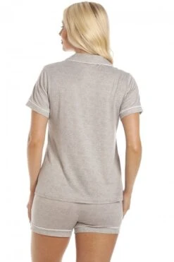 Camille Womens Stylish Light Grey Short Pyjama Set -Camille Sales Store camille womens stylish light grey short pyjama set p3776 53750 medium