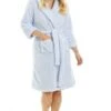 Camille Womens Super Soft Fleece Hooded Robes Blue -Camille Sales Store camille womens super soft fleece hooded robes blue p4054 76481 medium