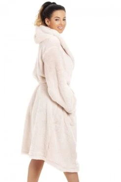 Camille Womens Super Soft Fleece Hooded Robes Pink -Camille Sales Store camille womens super soft fleece hooded robes pink p4053 76423 medium