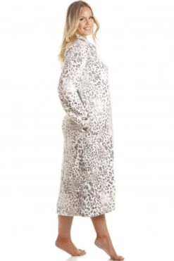 Camille Womens Supersoft Fleece Animal Print Lounger Grey -Camille Sales Store camille womens supersoft fleece animal print lounger grey p3658 44107 medium