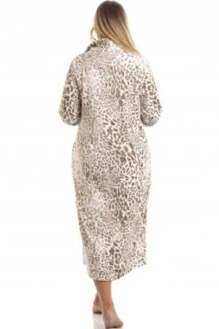 Camille Womens Supersoft Fleece Animal Print Lounger Mink -Camille Sales Store camille womens supersoft fleece animal print lounger mink p3657 44089 medium