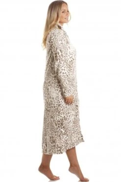 Camille Womens Supersoft Fleece Animal Print Lounger Mink -Camille Sales Store camille womens supersoft fleece animal print lounger mink p3657 44092 medium
