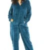 Camille Camille Womens Supersoft Fleece Onesies Jade -Camille Sales Store camille womens supersoft fleece onesies jade p4037 75102 medium