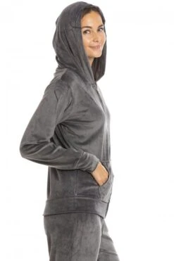 Camille Womens Supersoft Velour Loungewear Pyjama Set Charcoal -Camille Sales Store camille womens supersoft velour loungewear pyjama set charcoal p3759 56924 medium