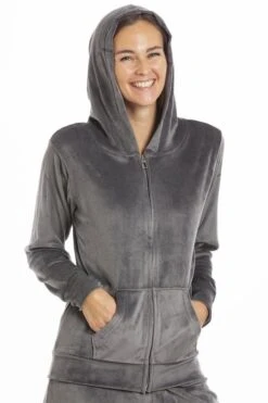 Camille Womens Supersoft Velour Loungewear Pyjama Set Charcoal -Camille Sales Store camille womens supersoft velour loungewear pyjama set charcoal p3759 56927 medium