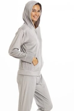 Camille Womens Supersoft Velour Loungewear Pyjama Set Grey -Camille Sales Store camille womens supersoft velour loungewear pyjama set grey p3758 56942 medium