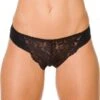 Camille Womens Three Pack Black Floral Lace Midi Briefs -Camille Sales Store camille womens three pack black floral lace midi briefs p34 42 medium