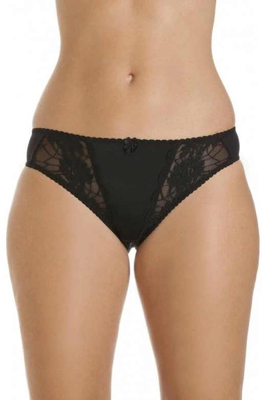 Camille Womens Three Pack Classic Style Black Lace Briefs 3 Camille Womens Three Pack Classic Style Black Lace Briefs