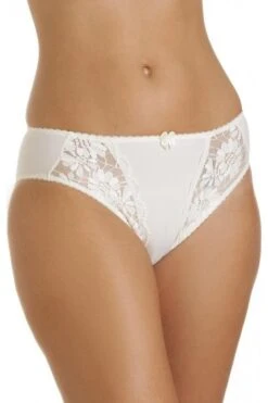 Camille Womens Three Pack Classic Style Ivory Lace Briefs