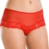 Camille Womens Three Pack Red Sheer Mesh Lace Boxer Shorts -Camille Sales Store camille womens three pack red sheer mesh lace boxer shorts p55 4591 medium