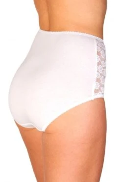 Camille Womens Three Pack White Floral Lace Maxi Briefs -Camille Sales Store camille womens three pack white floral lace maxi briefs p139 17292 medium