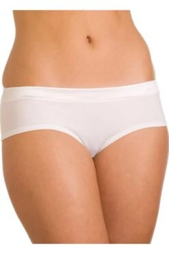 Camille Womens Three Pack White Tuxedo Midi Boxer Shorts